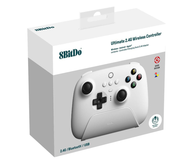 8BitDo Ultimate 2.4G Pad PC Hall Ed White RET00416 - 1243073 - zdjęcie 4
